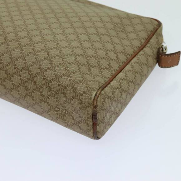 CELINE Macadam Canvas Clutch Bag Beige Auth yk11631 - Picture 15 of 16